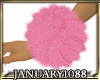 pink fur wrist puff (RT)