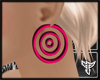 (T) Earrings Pink Swirl