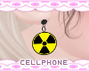 radioactive earrings ☢