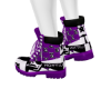 LV DENIM BOOTS PURPLE M