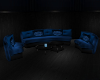 Blue Harley club Sofa