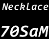 ! 70SaM Necklace Black