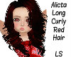Alicta Long Curly Red 