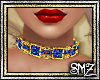 SMZ Gold Sapphire Charm