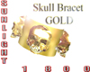 skull bracelet gold