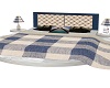 COUNTRY BLUE BED W/POSE