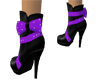 Strappy purple&blck boot