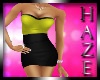 *Haze* Strapless Yellow