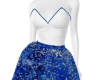 Blue Snowflake Gown