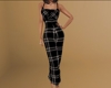 Black PJs Plaid Full (F)