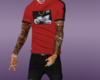RED ND BLACK SHIRT