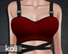 Cropped Top Red K