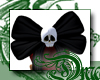d Black Lolita Skull Bow