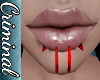 F| Red Chin Spikes/Rings