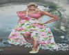 Beauty beach pink dress