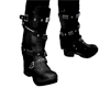 black biker boots M