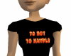 to hot to handle t-shirt