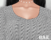B| Crop Sweater Gray