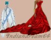(i64)Designer Gown red
