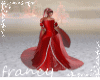 snow queen dress red