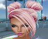 Pink Kia Buns Hair