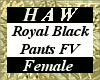 Royal Black Pants FV