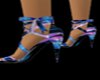 glowing heeled sandal