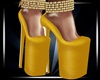 (CZ) Gold Shoes