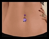 Purple Rose Belly Ring