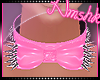 [A] pink bow Collar