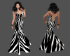 Zebra gown blk.white