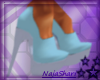 powder blue plain heels