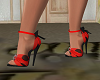 CHAMINE  RED POLKA SHOES