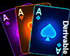 Neon Ace Cards