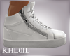 K all white kicks