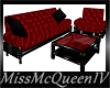 (MQ)*Black/Red Couch*