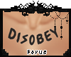 [F] Disobey Chest Tattoo