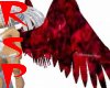 red gothic flowing wings