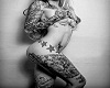 Cutout Tattoo Girl