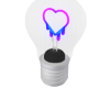 V+ Neon Heart Bulb 3