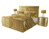 Gold Velvet Bed