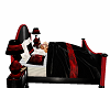 Black/ red master bed 6p
