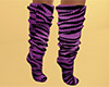Rose Tiger Stripe Socks Tall (F)