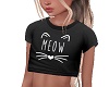 Kids Meow Black Top