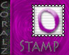Pink 0 Stamp