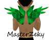 Green spiked shoulders