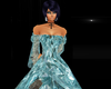 teal crystal ballgown