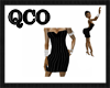 QCO BLACK PIN DRESS
