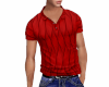 Red Flow Wave Polo