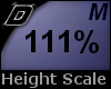 D► Scal Height*M*111%